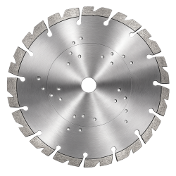 <p>Diamant zaagblad van hoge kwaliteit met gepositioneerde segmenten voor het zagen in gewapend beton, beton, metselwerk</p>
