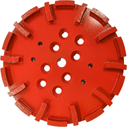<p><span><em>Standaard schuurschijf &oslash; 250 voor Blastrac machine voor het schuren van beton : soft voor harde materialen</em></span></p>
